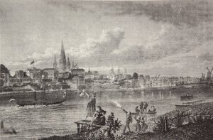 Steel Engraving from a Rhine Album by Friedrich Foltz by Pierre Joseph Redouté